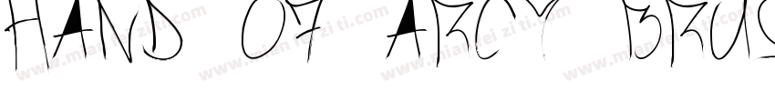 hand of arcy brush字体转换